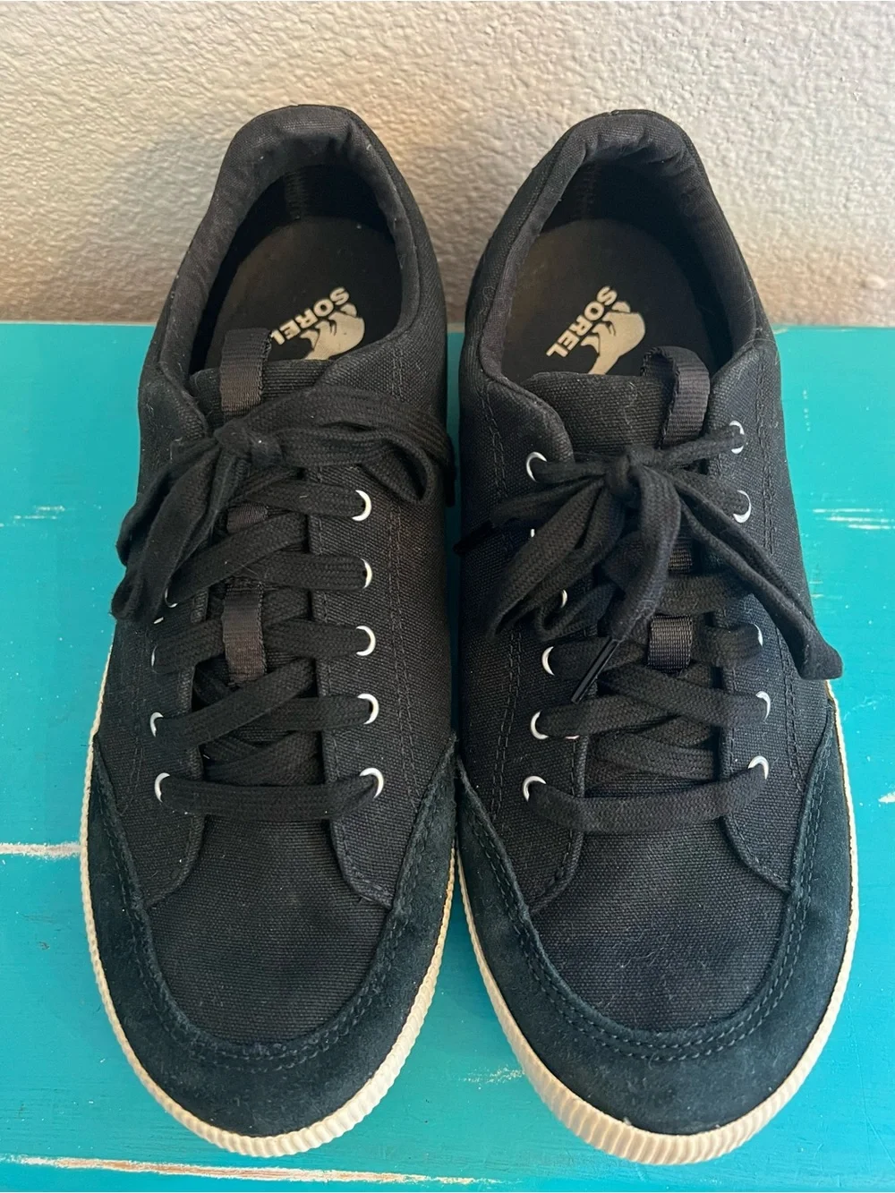 Sorel Out And About Waterproof Sneaker Black Size 10